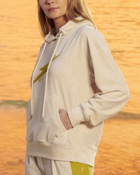 Green Bolt Hoodie - Lightning Bolt Surf Co Hoodie Lightning Bolt   