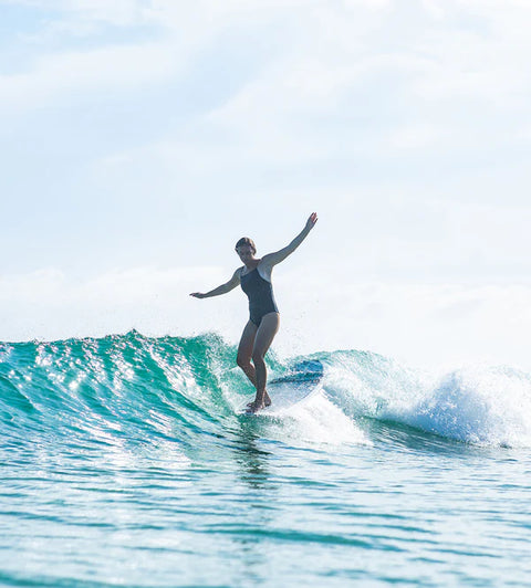 AQSS Vintage Log Longboard - Navy Surfboard AQSS   