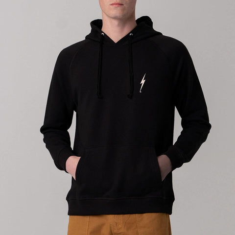 Essential Dark Fleece Hoodie - Lightning Bolt Surf Co Hoodie Lightning Bolt   