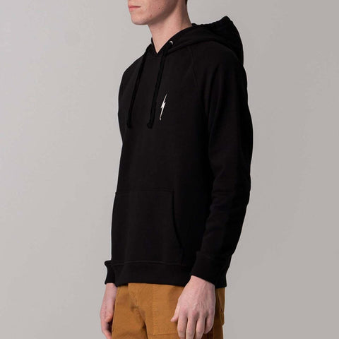 Essential Dark Fleece Hoodie - Lightning Bolt Surf Co Hoodie Lightning Bolt   