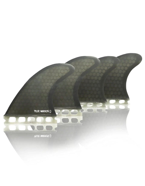 Tyler Warren Quad Black - Futures - Surfboard Quad Fin Surfboard Fins Captain Fin Co   