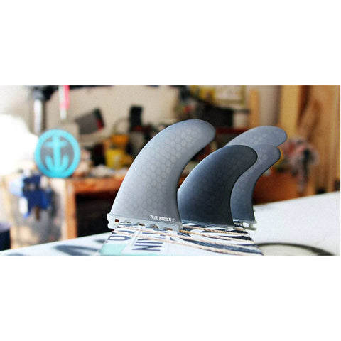 Tyler Warren Quad Black - Futures - Surfboard Quad Fin Surfboard Fins Captain Fin Co   