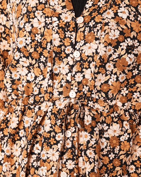 RIP CURL SEA OF DREAMS KIMONO - BROWN Dress Rip Curl   